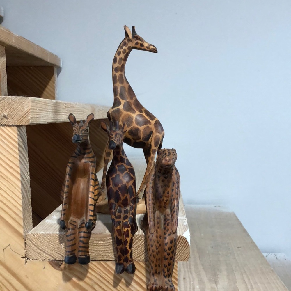 Kenyan wildlife figurines